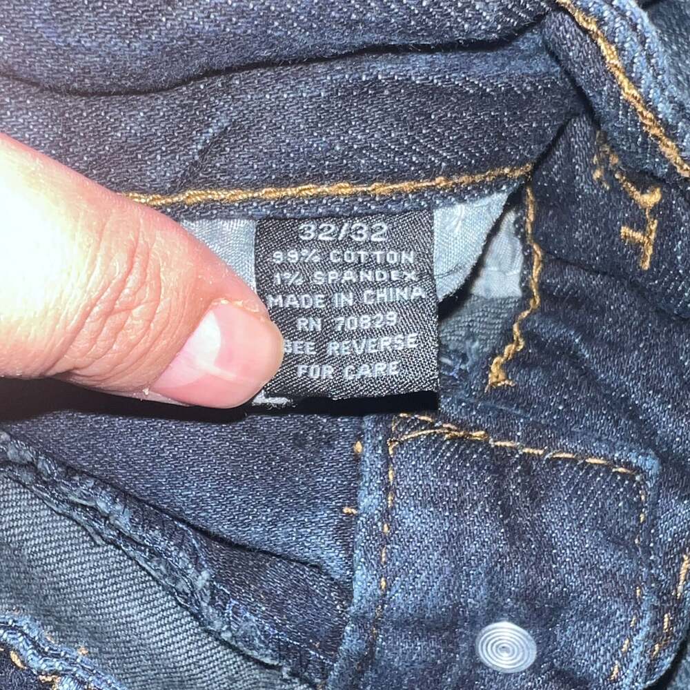 Carbon Jeans Men 30x30 Slim Straight Freedom Flex Distressed Dark Denim Pants - Picture 4 of 4